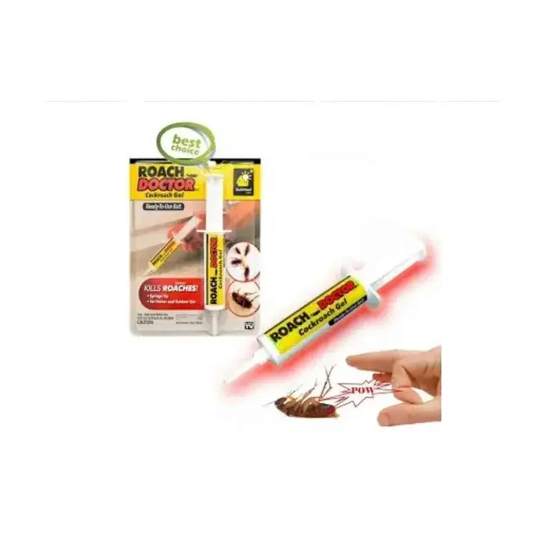 Ambalajul Roach Doctor Cockroach Gel și seringa cu gel din set